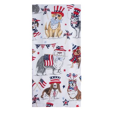 Kay Dee Patriotic Dogs Terry Towel