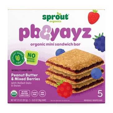 Sprout Organics Peanut Butter Mixed Berry PB Yayz