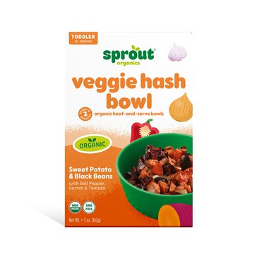 Sprout Organics Toddler Veggie Hash Bowl - Sweet Potato & Black Beans 5oz