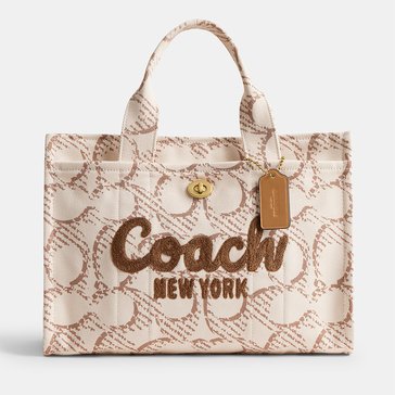 COACH Signature C Printed Canvas Cargo Tote
