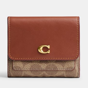 COACH Coated Canvas Signature Essential Flap Wallet