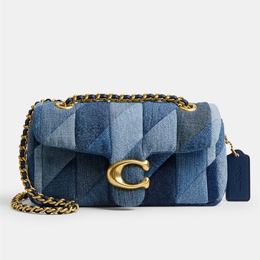 COACH Quilted Patchwork Denim Tabby Shoulder Bag 20