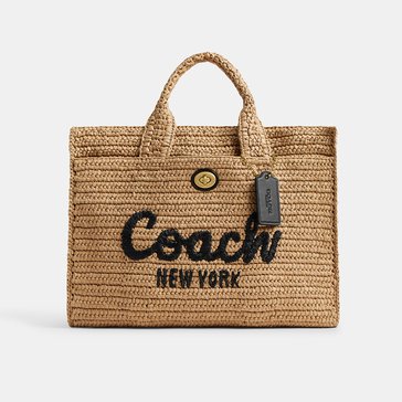 COACH Straw Cargo Tote