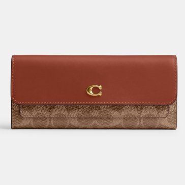 COACH Coated Canvas Signature Essential Long Wallet