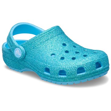 Crocs Toddler Girls' Classic Iridescent Glitter Clog
