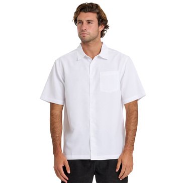 Quiksilver Men's Watermans Centinela Solid Short Sleeve Shirt