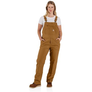 Carhartt Women's Rugged Flex Loose Fit Canvas Bib Regular Overalls
