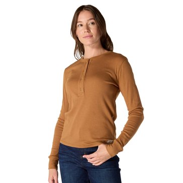 Carhartt Women's Tencel Relaxed Fit Long Sleeve Ribbed Henley Knit