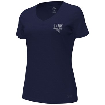 Under Armour U.S. Navy Women's Performance Cotton V-Neck Tee
