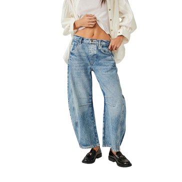 Free People Women's Core Good Luck Barrel Jeans
