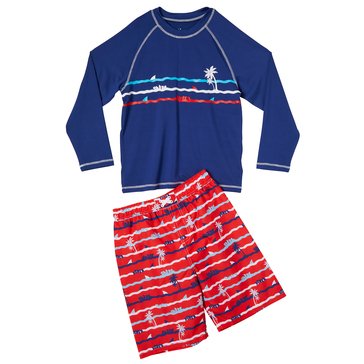 iXtreme Toddler Boys' Surf Stripe Swim Sets