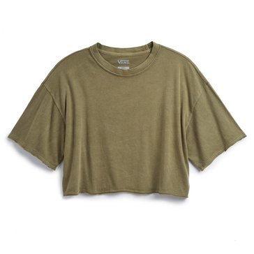 Vans Womens Relaxed Crop Wash Short Sleeve Tee