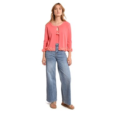 Molly Bracken Women's Ruffle Edge Cardigan