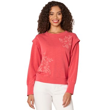 Democracy Women's Blouson Sleeve Beaded Embroidery Top