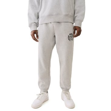 True Religion Men's Buddha Face Embro Joggers