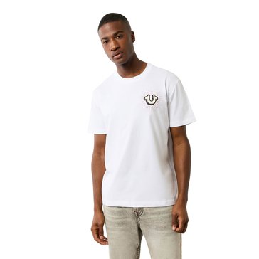 True Religion Men's Short Sleeve Shining Crest Tee