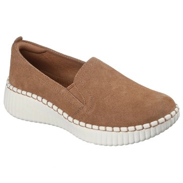 Skechers Active Womens Wilshire Blvd Vegan Leather Slip On Shoe