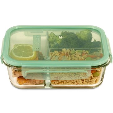 Snapware Glass Meal Box 4-Cup 3 Compartment Container