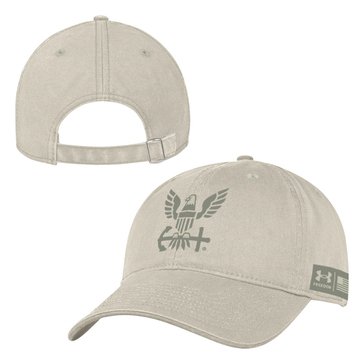 Under Armour Navy Eagle Garment Washed Performance Cotton Cap