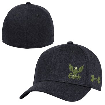 Under Armour Navy Eagle Blitzing 3.0 Stretch Fit Cap