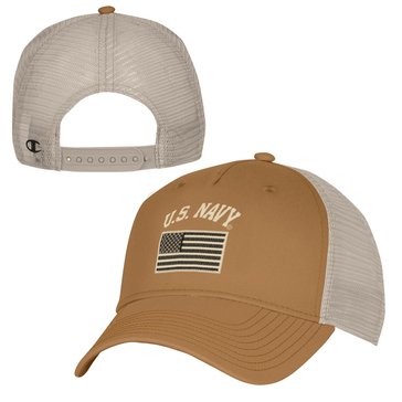 Champion U.S. Navy Flag 5 Panel Twill Trucker Cap