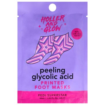 Holler and Glow Pedi Superstar Peeling Foot Mask
