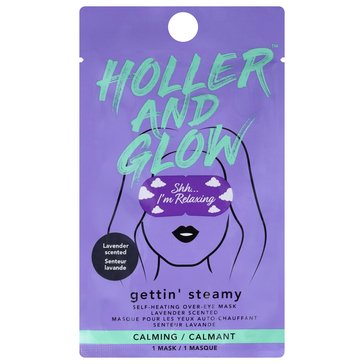 Holler and Glow Getting Steamy Heating Over Eye Mask