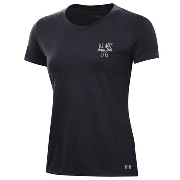 Under Armour Women's U.S. Navy Women's Performance Cotton Crew Tee