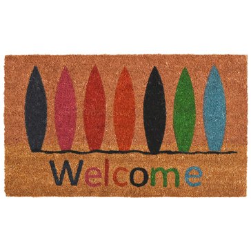 Calloway Mills Surfboard Welcome 17x29 Doormat