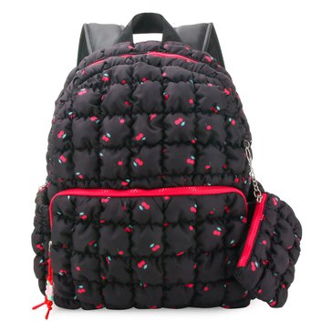 Omg Accessories Cherry Scrunch Flap Backpack