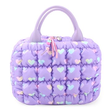 Omg Accessories Heart Scrunch Print Lunch Bag