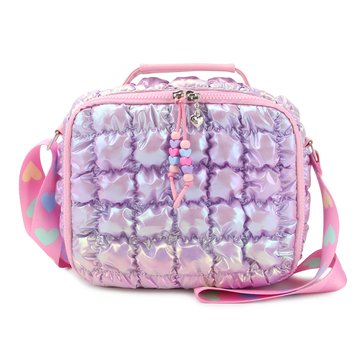Omg Accessories Scrunch Metallic Lunch Bag