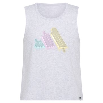Adidas Big Girls' Swing Back 3 Bar Popsicle Tank Top