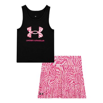 Under Armour Little Girls' Zebra Tank Short Sets