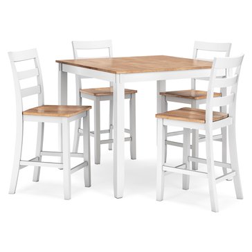 Signature Design by Ashley Gesthaven 5-Piece Counter Height Dining Table Set