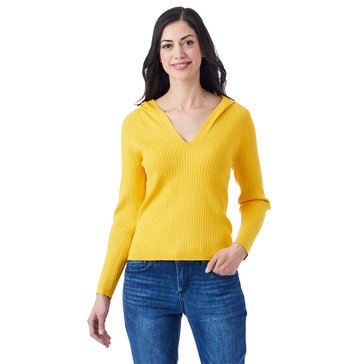 Nautica Women's Rib Hoodie Sweater