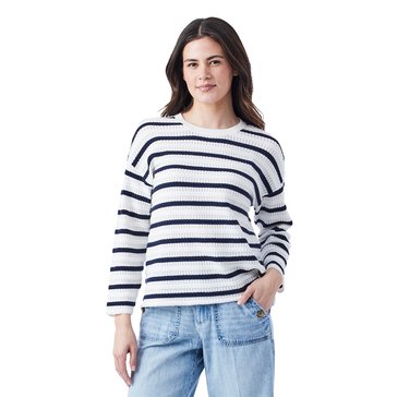Nautica Women's Long Sleeve Broder Sweater