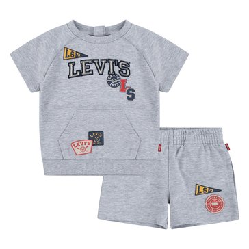 Levi's Baby Boys' Coastal Prep Raglan Knit Short Set