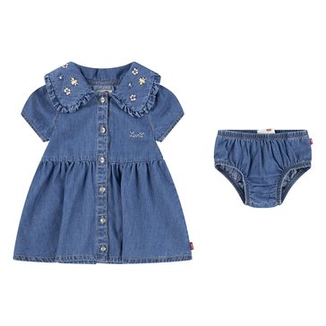Levi's Baby Girls' Ruffle Peter Pan Collar Dress