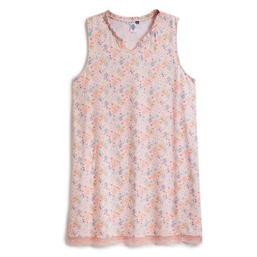 Yarn & Sea Women's Floral Lace Trim Nightgown