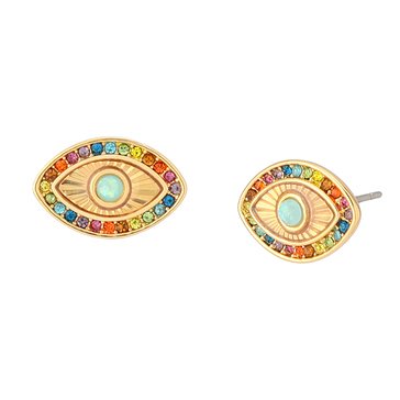 Kurt Geiger Evil Eye Rainbow Stud Earrings