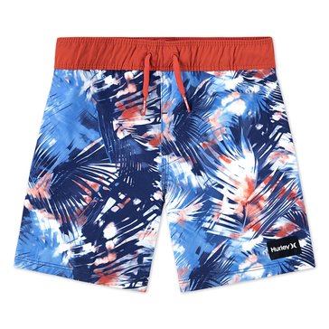 Hurley Little Boys' Distorted Palm Pull On Swim Shorts