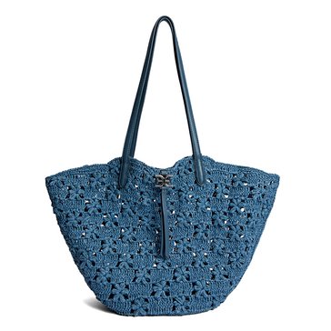 Sam Edelman Layla Floral Raffia Fan Tote