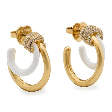 Kate Spade New York Ropes Knots Layered Hoops Earrings
