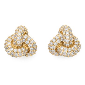 Kate Spade New York Double Knot Pave Stud Earrings