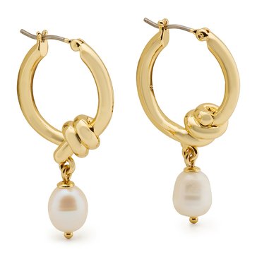 Kate Spade New York Ropes Knots Small Drop Hoop Earrings