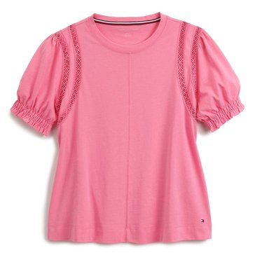 Tommy Hilfiger Women's Solid Lace Top