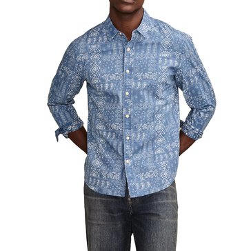 Lucky Brand Mens Paisley Pocket Shirt