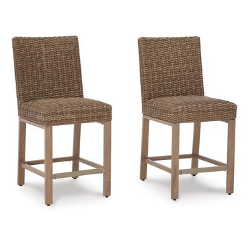 Ashley Walton Bridge Outdoor Bar Stool, Set of 2