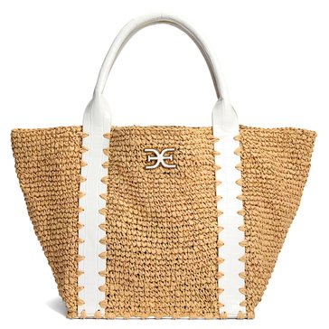 Sam Edelman Marley Raffia Collapsible Small Tote